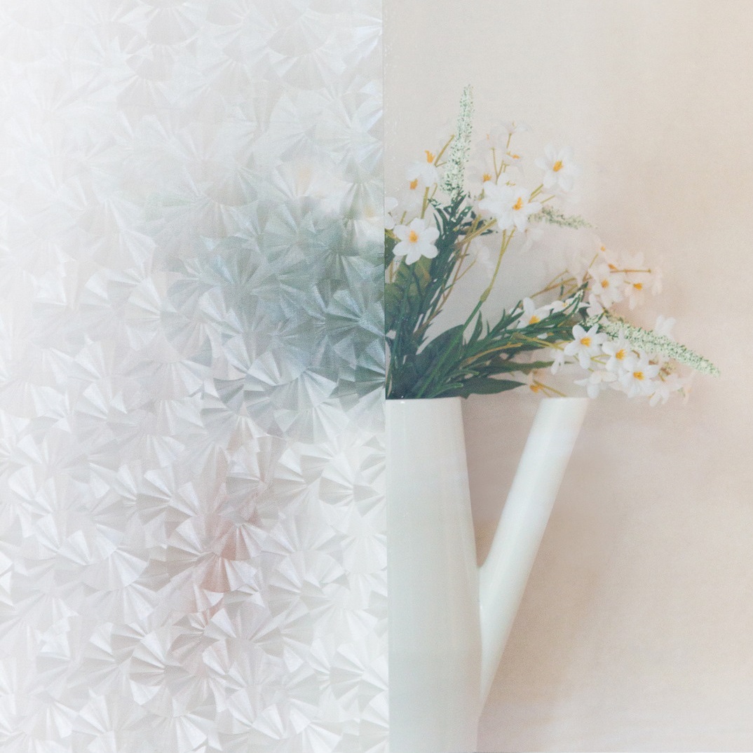 Autocolant geam d-c-Fix Eis, efect geam sablat, model flori de gheata, 45cmx15m 45cmx15m
